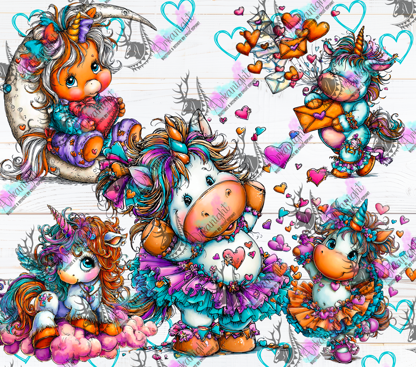 Numérique - Collection Saint-Valentin Vintage 2026 - Unicorn