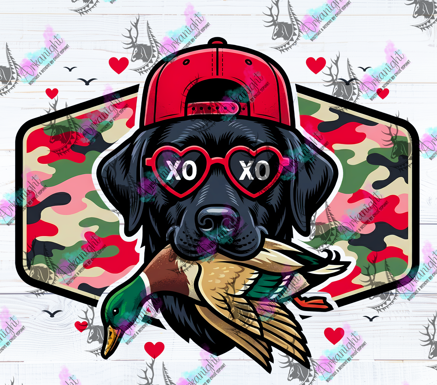 Numérique - Collection Saint-Valentin Vintage 2026 - Camo Black Lab