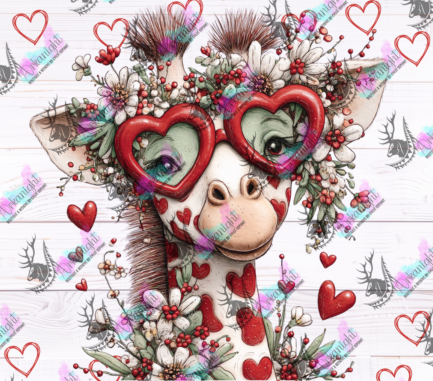 Numérique - Collection Saint-Valentin Vintage 2026 - Giraffe