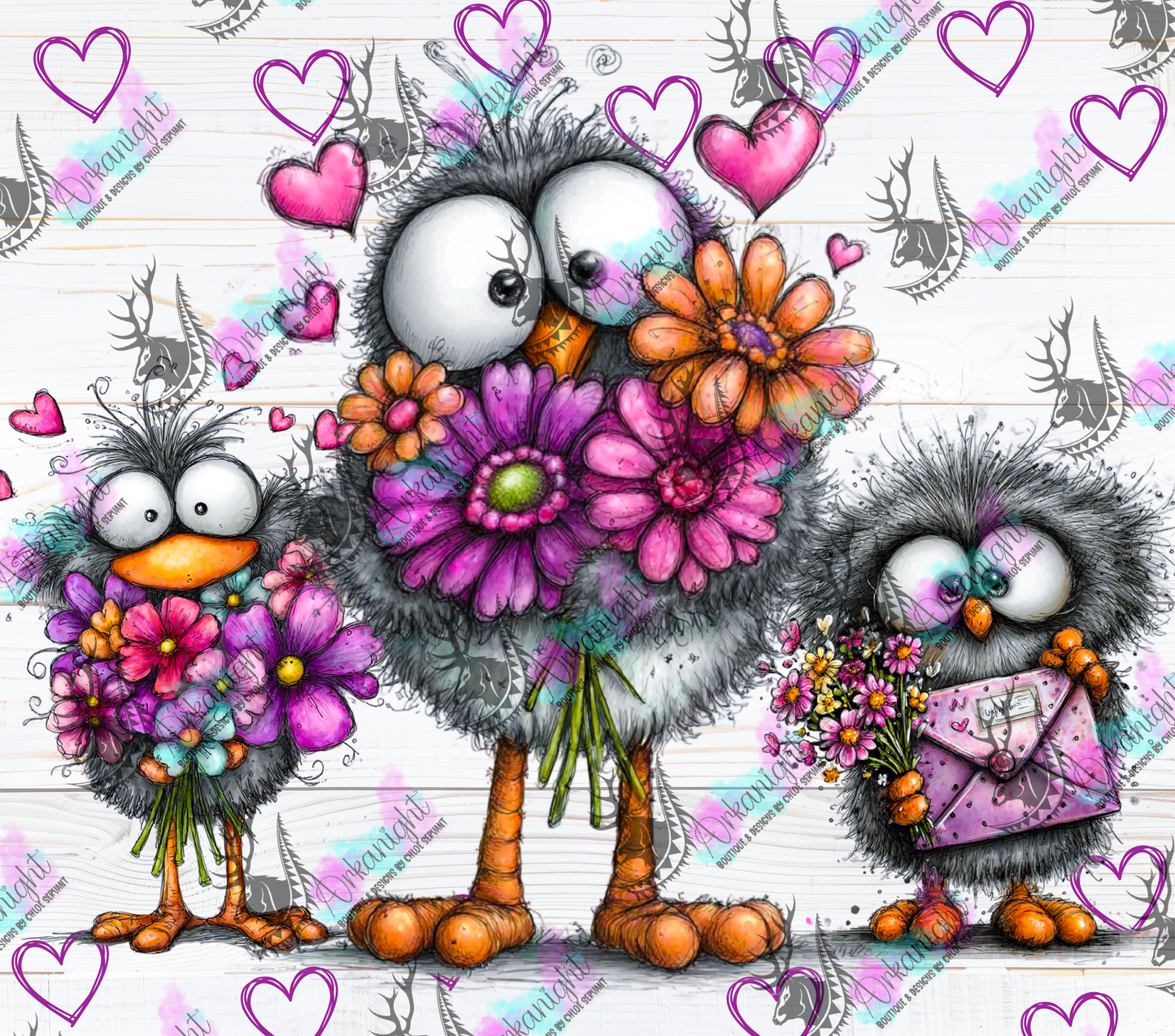 Numérique - Collection Saint-Valentin Vintage 2026 - Funny Bird