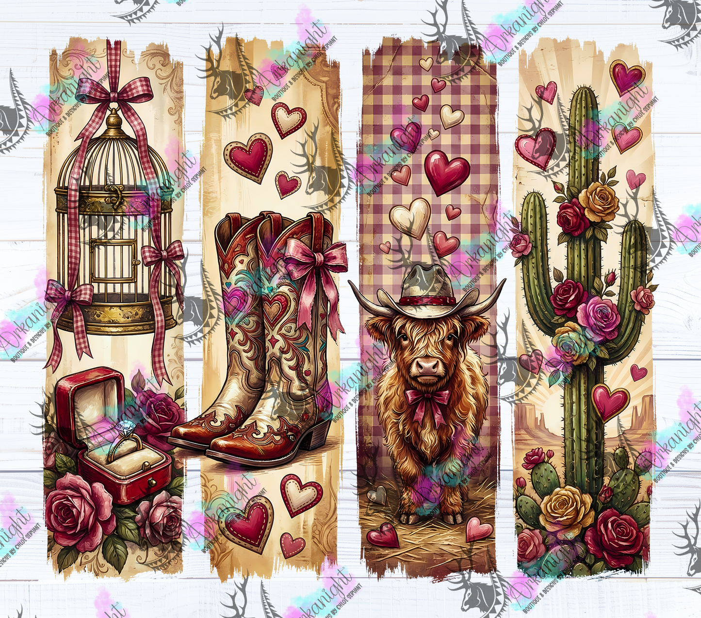 Numérique - Collection Saint-Valentin Vintage 2026 - Western Paintbrush