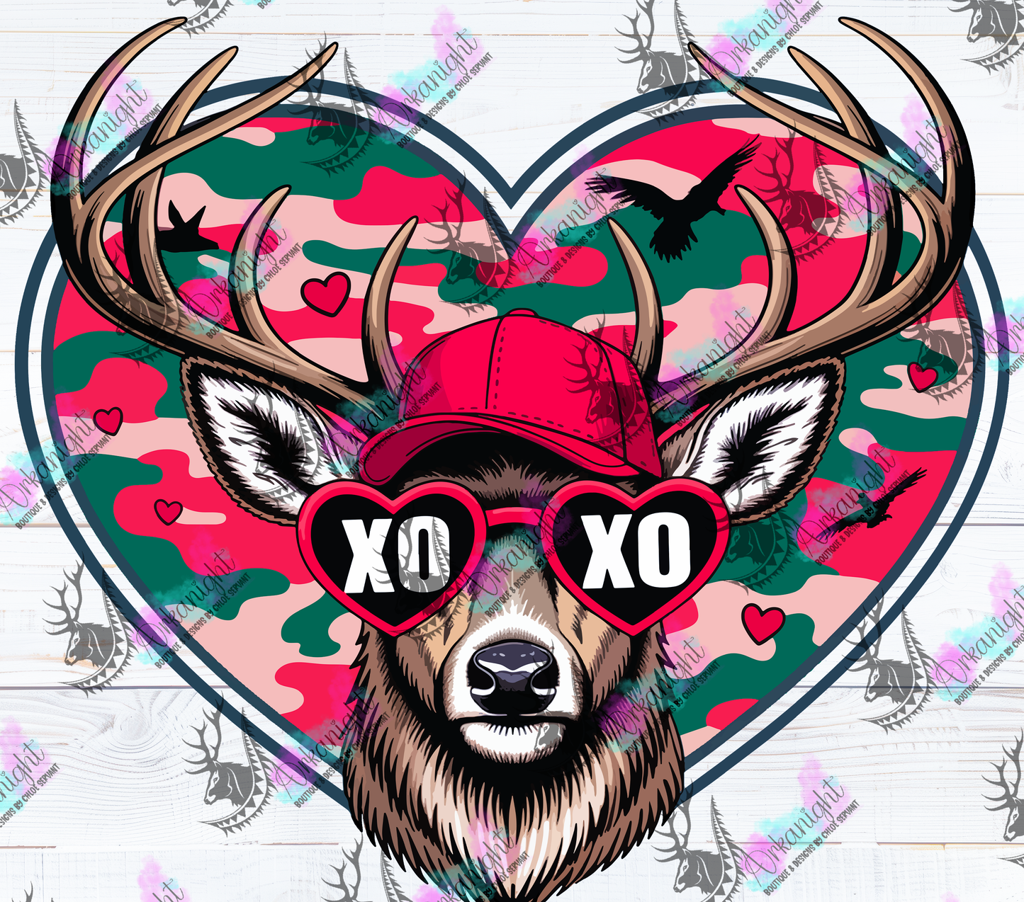 Numérique - Collection Saint-Valentin Vintage 2026 - Deer Camo