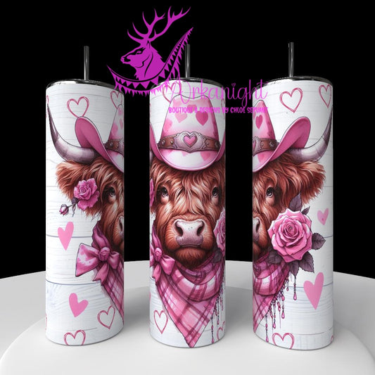 Numérique - Collection Saint-Valentin Vintage 2026 - Cowgirl Highland Cow
