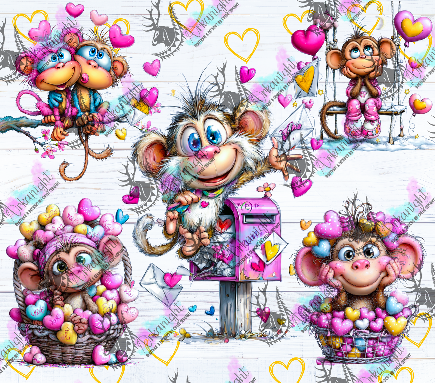 Numérique - Collection Saint-Valentin Vintage 2026 - Lover Monkey's
