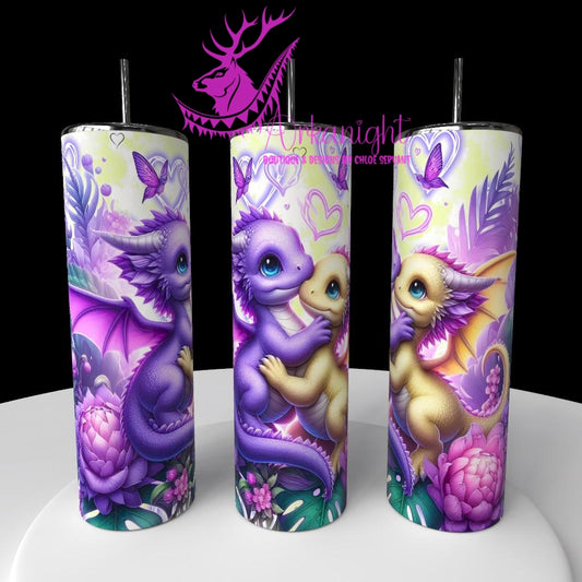 Numérique - Collection Saint-Valentin 2026 - Dragon - Lilas & Jaune