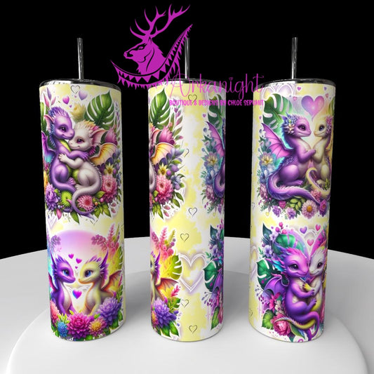 Numérique - Collection Saint-Valentin 2026 - Dragon - Lilas & Jaune - Multi