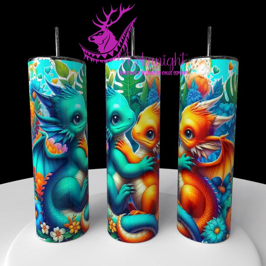 Numérique - Collection Saint-Valentin 2026 - Dragon - Turquoise & Orange - 02