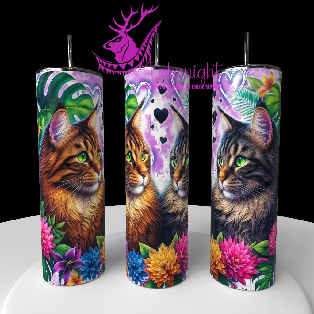Gourde sur commande - Collection Saint-Valentin 2026 - Chats - 01