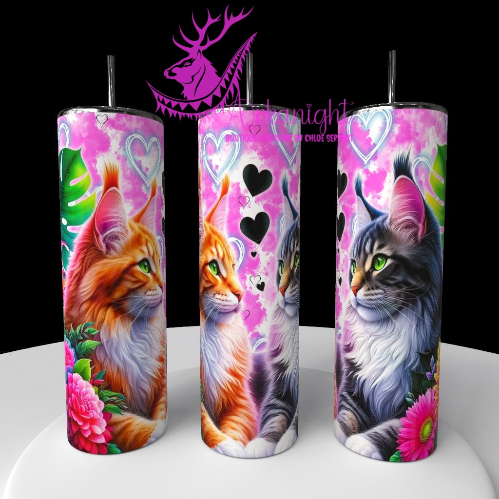 Gourde sur commande - Collection Saint-Valentin 2026 - Chats - 17
