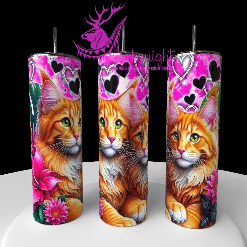 Gourde sur commande - Collection Saint-Valentin 2026 - Chats - 45