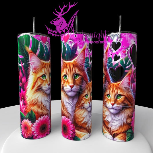Gourde sur commande - Collection Saint-Valentin 2026 - Chats - 48