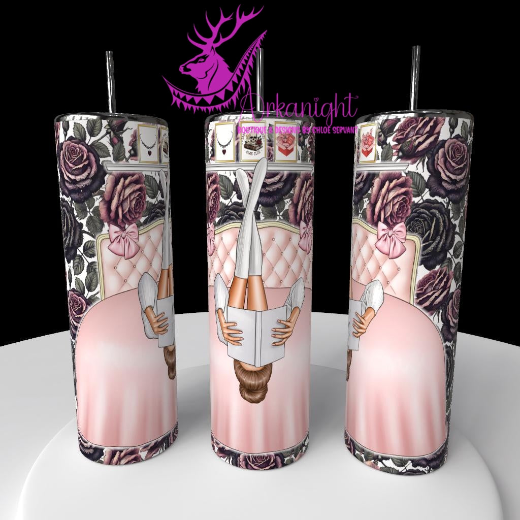 Gourde sur commande - Collection Lecture - Dark Romance 2026 - Good Girls read bad books - Brun Pale / Châtain - 9 Choix variés