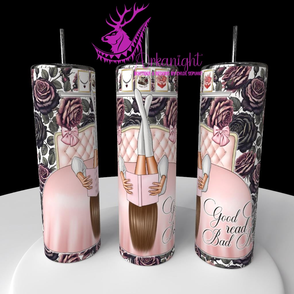 Gourde sur commande - Collection Lecture - Dark Romance 2026 - Good Girls read bad books - Brun Pale / Châtain - 9 Choix variés