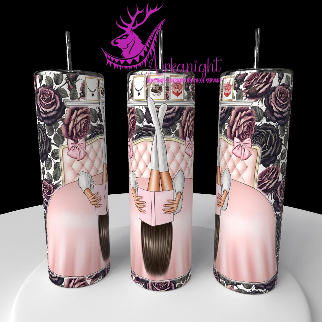 Gourde sur commande - Collection Lecture - Dark Romance 2026 - Good Girls read bad books - Brun Foncé / Noir - 9 Choix variés