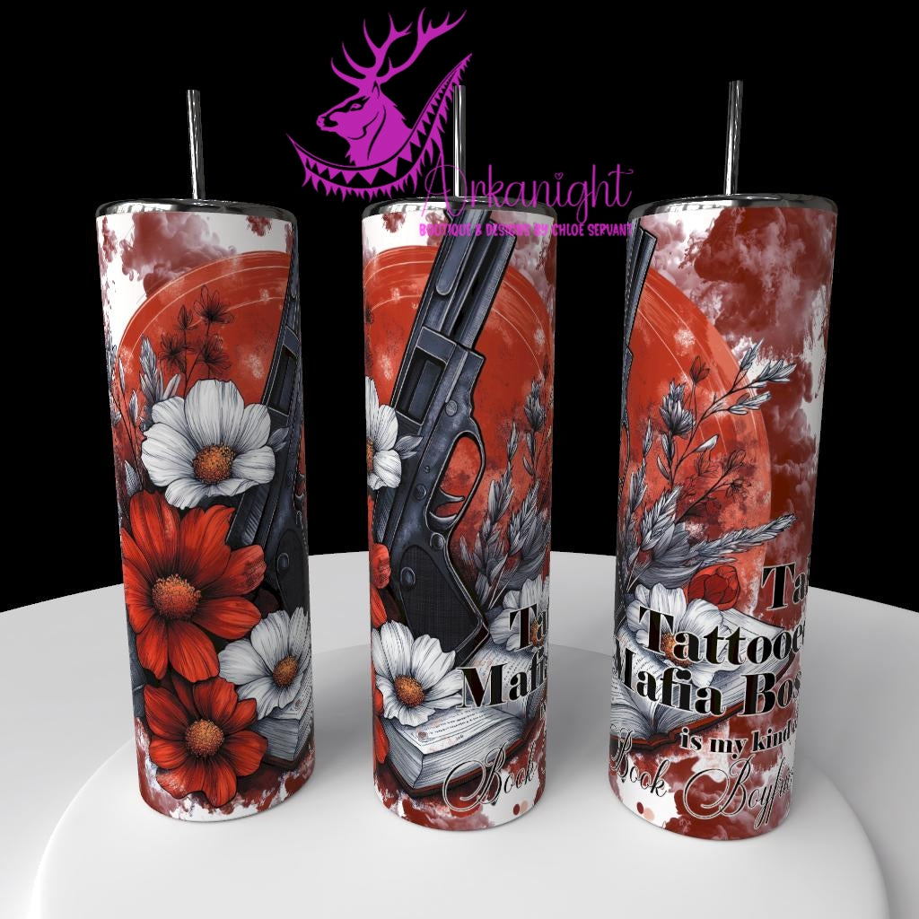 Gourde sur commande - Collection Lecture - Dark Romance 2026 - Mafia Boss Book Boyfriend   - Choix Français,  Anglais ou Sans Écritures