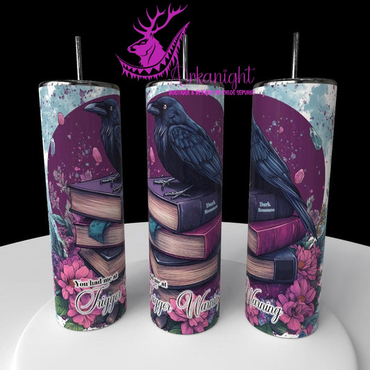 Gourde sur commande - Collection Lecture - Dark Romance 2026 - You got me at Trigger Warning  - Choix Anglais ou Sans Écritures