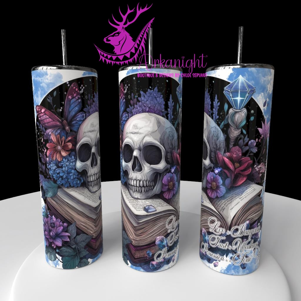 Gourde sur commande - Collection Lecture - Dark Romance 2026 - La possession est un jeu toxique - Choix Français,  Anglais ou Sans Écritures