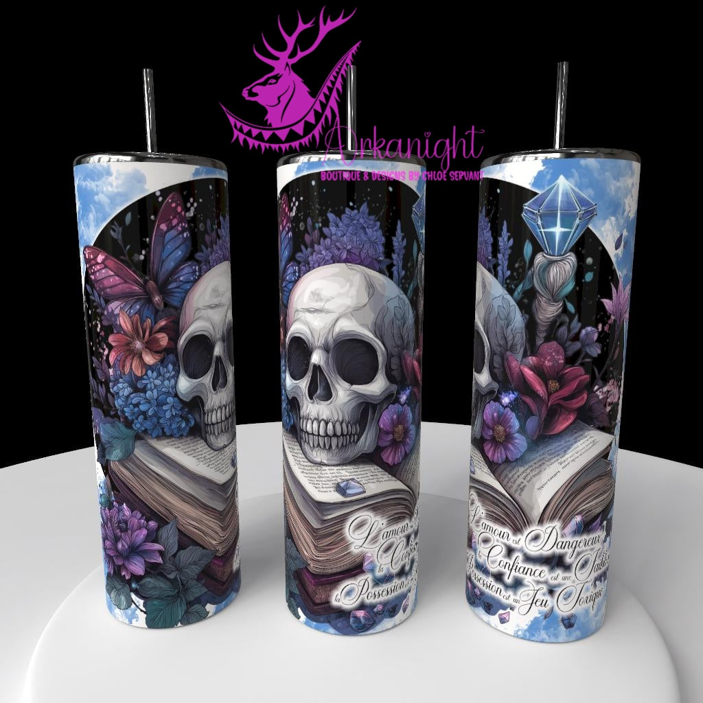 Gourde sur commande - Collection Lecture - Dark Romance 2026 - La possession est un jeu toxique - Choix Français,  Anglais ou Sans Écritures