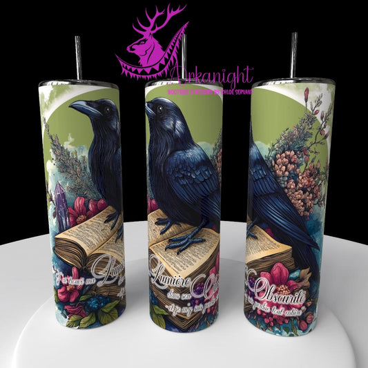 Gourde sur commande - Collection Lecture - Dark Romance 2026 - J'ai trouvé ma lumière dans son obscurité - Choix Français,  Anglais ou Sans Écritures