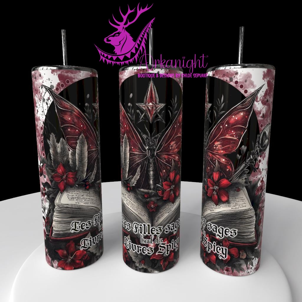 Gourde sur commande - Collection Lecture - Dark Romance 2026 - Good Girls read Bad Books - Choix Français,  Anglais ou Sans Écritures