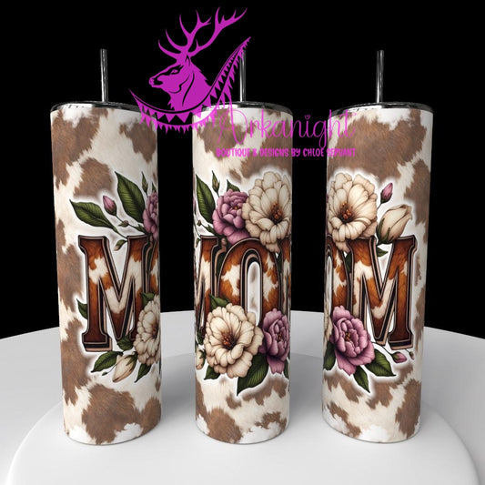 Gourde sur commande - Collection Fête des mères 2026 - Mom Western - Blanc Vieilli et Lilas