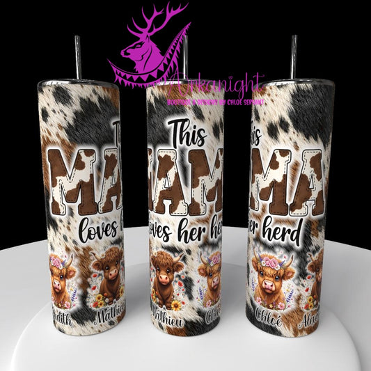 Gourde sur commande - Collection Fête des mères 2026 - Mama's Herd - 4 Enfants