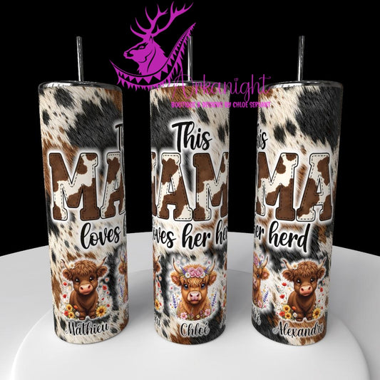 Gourde sur commande - Collection Fête des mères 2026 - Mama's Herd - 3 Enfants