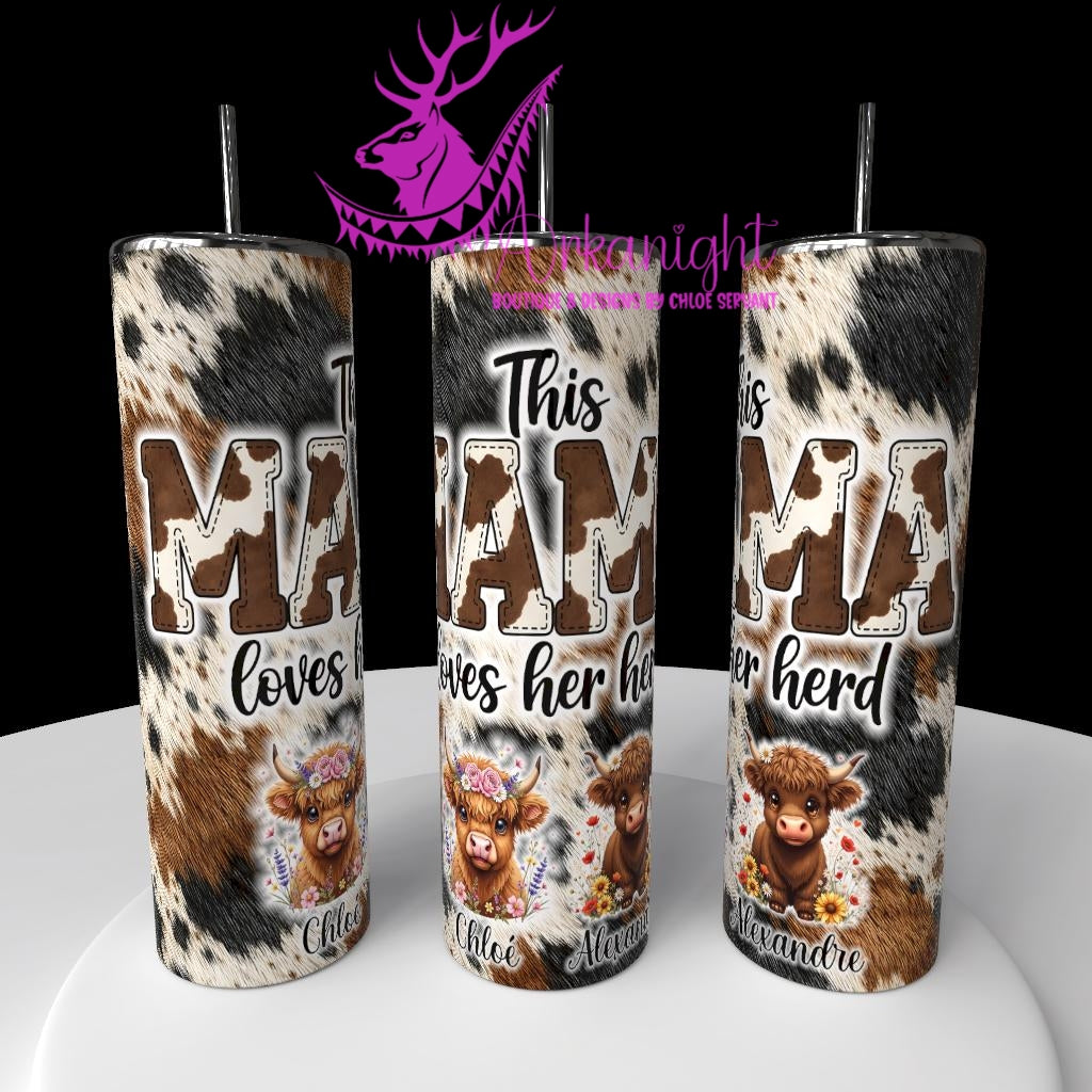 Gourde sur commande - Collection Fête des mères 2026 - Mama's Herd - 2 Enfant