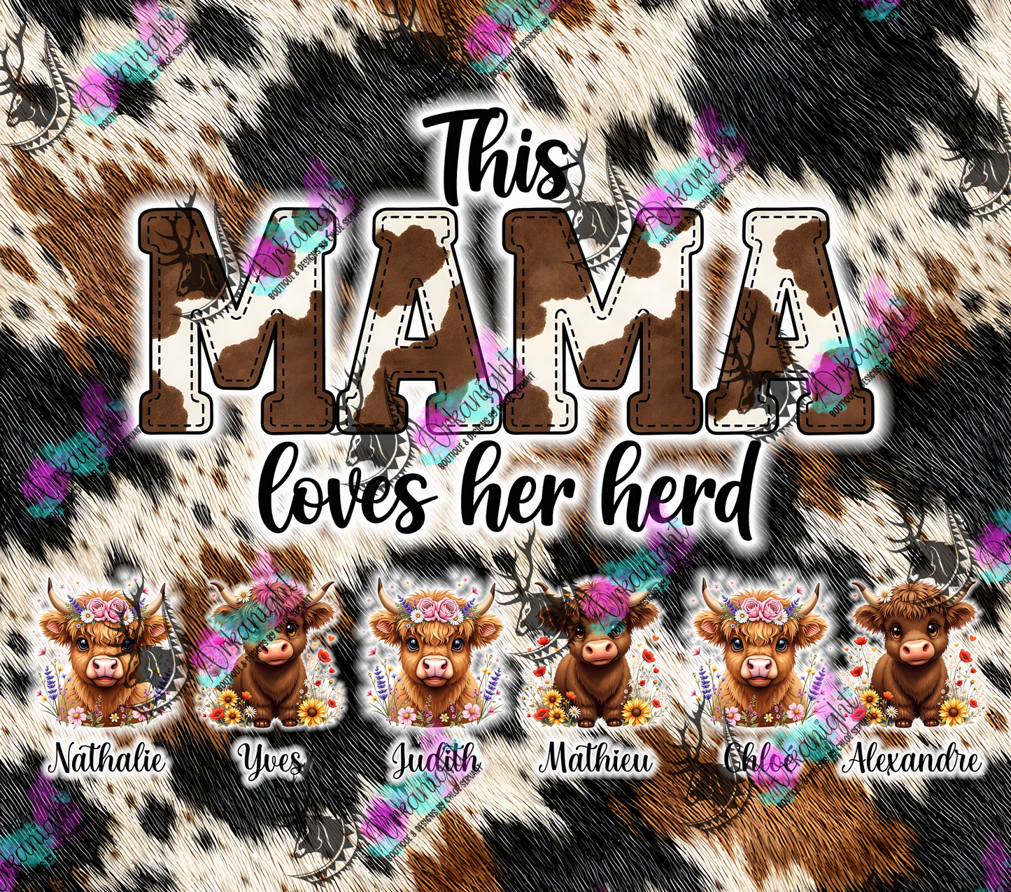 Numérique - Collection Fête des mères 2026 - Mama's Herds - Vierge , 1 à 6 enfants