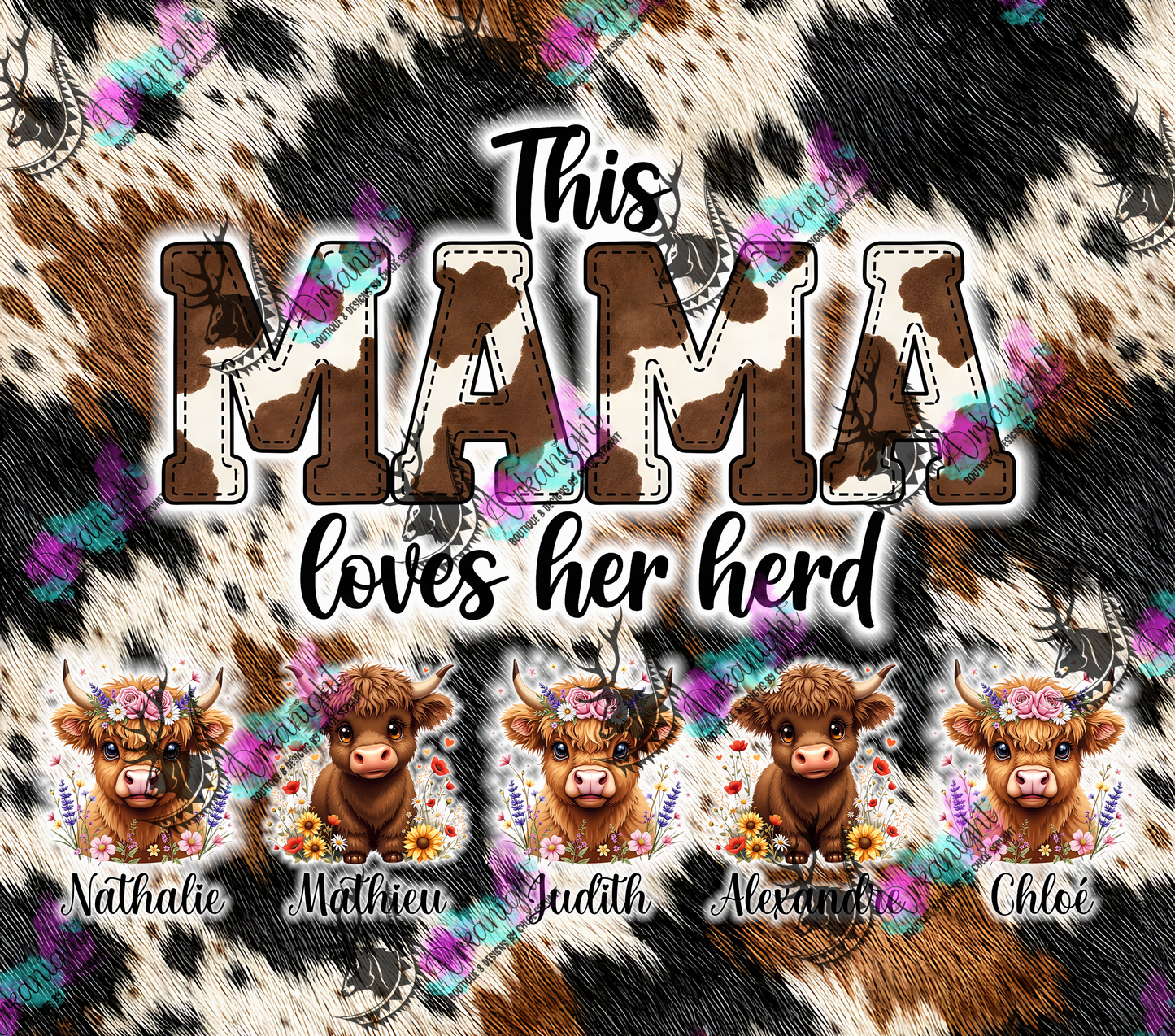 Numérique - Collection Fête des mères 2026 - Mama's Herds - Vierge , 1 à 6 enfants