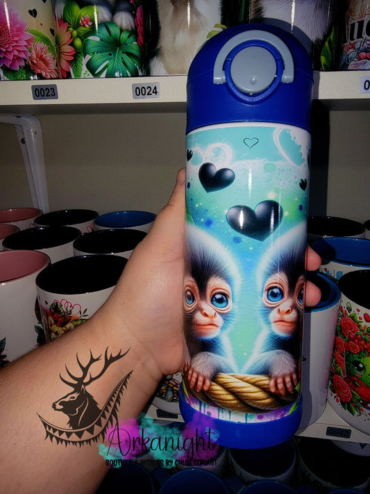 Gourde pour enfant - Sur Commande - Singe araignée Amoureux