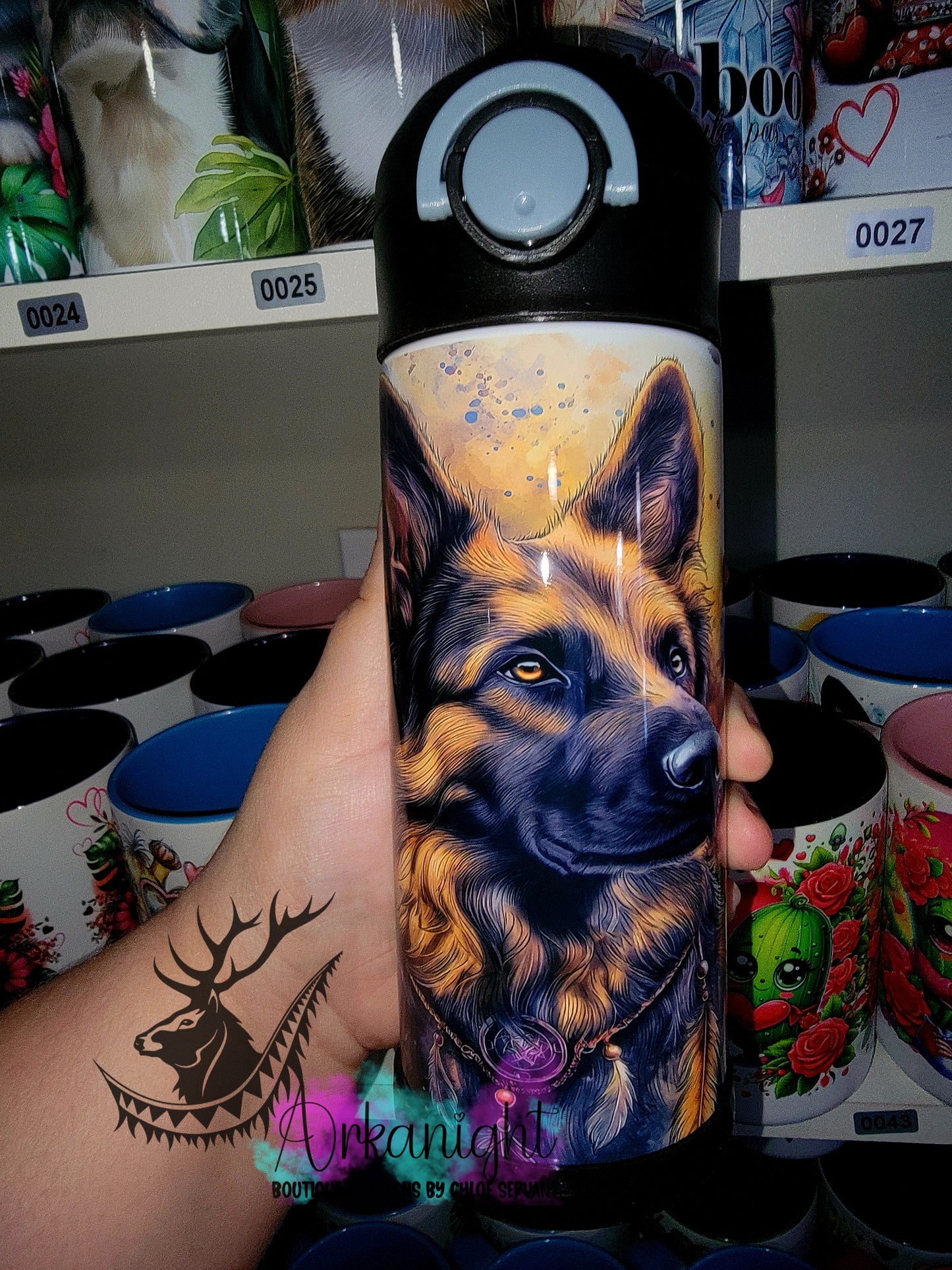 Gourde pour enfant - Sur Commande - Berger Allemand Réaliste