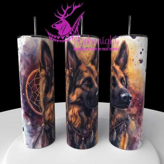 Gourde sur commande - Collection Watercolor Realism - Berger Allemand