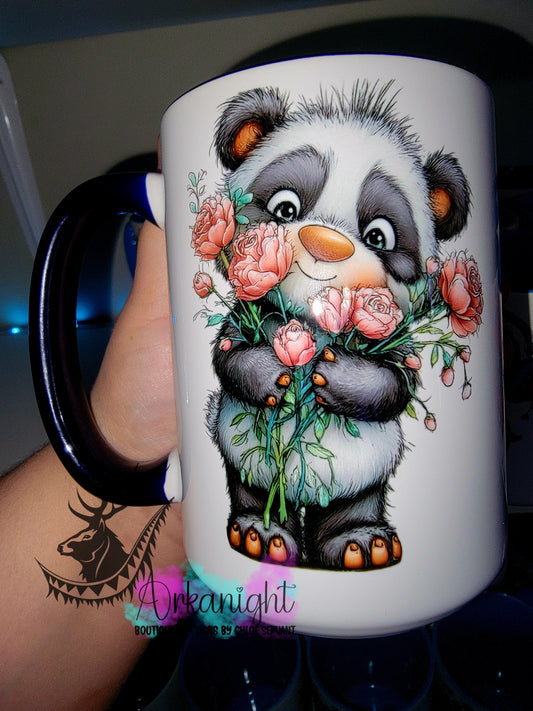 Tasse en céramique sur commande - Collection Saint-Valentin 2026 - Vintage - Flowerman Panda