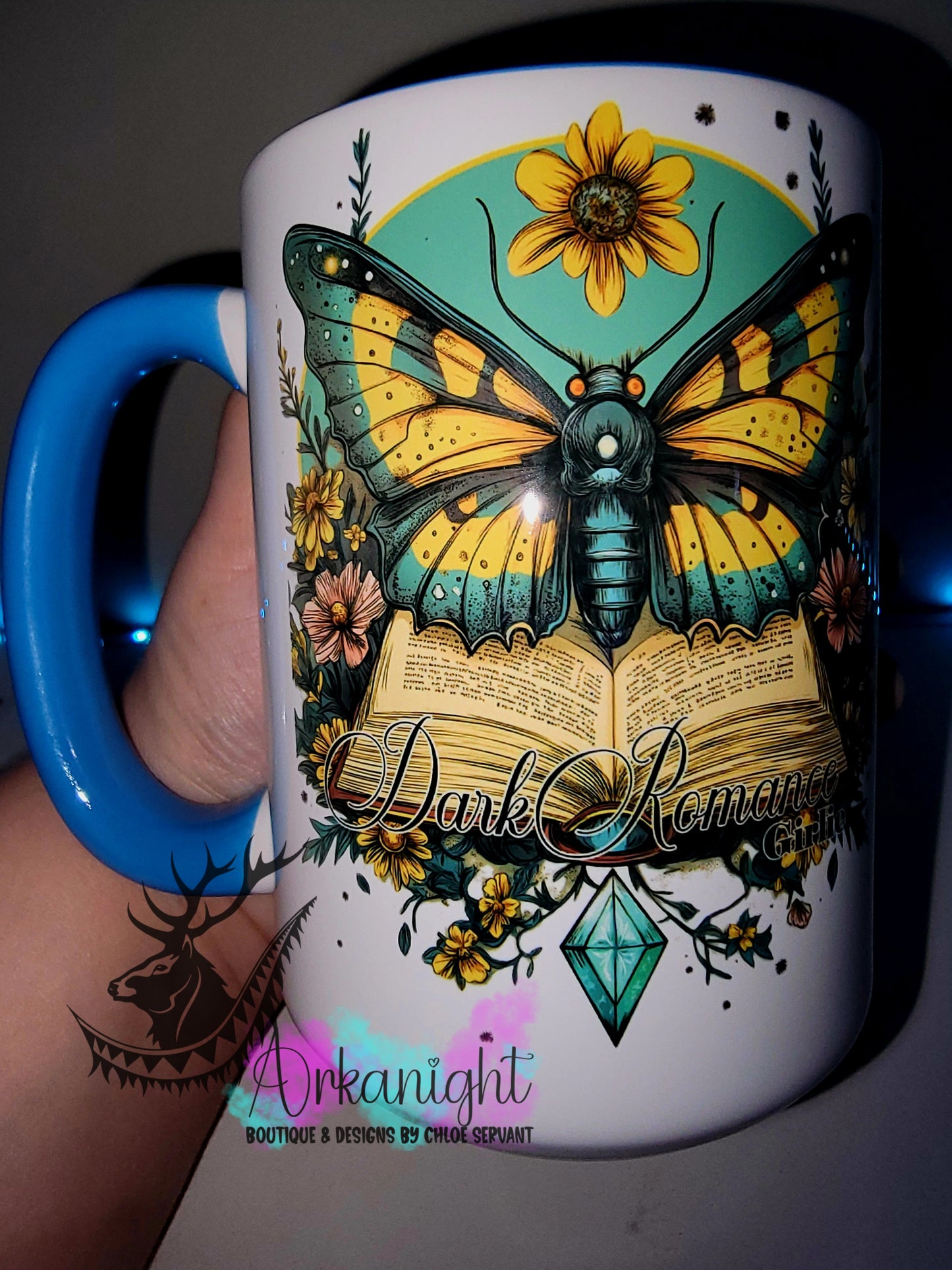 Tasse en céramique sur commande - Collection Lecture - Dark Romance - Dark Romance Girlie