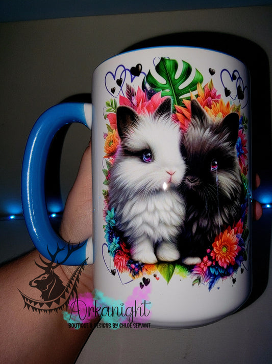 Tasse en céramique sur commande - Collection Saint-Valentin 2026 - Couple de Lapin
