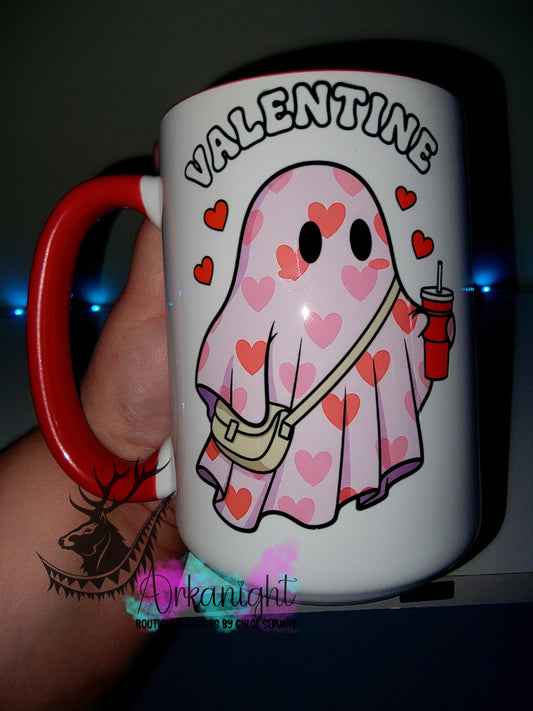 Tasse en céramique sur commande - Collection Saint-Valentin 2026 - Vintage - Valentine Ghost
