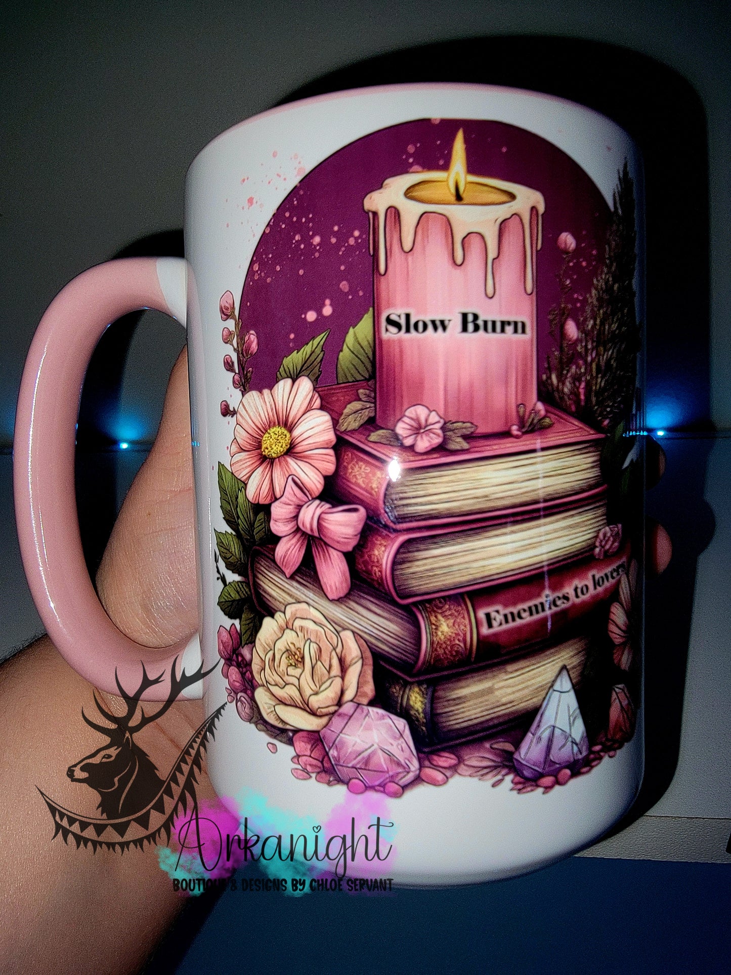 Tasse en céramique sur commande - Collection Lecture - Dark Romance - Slow Burn - Enemies to lovers