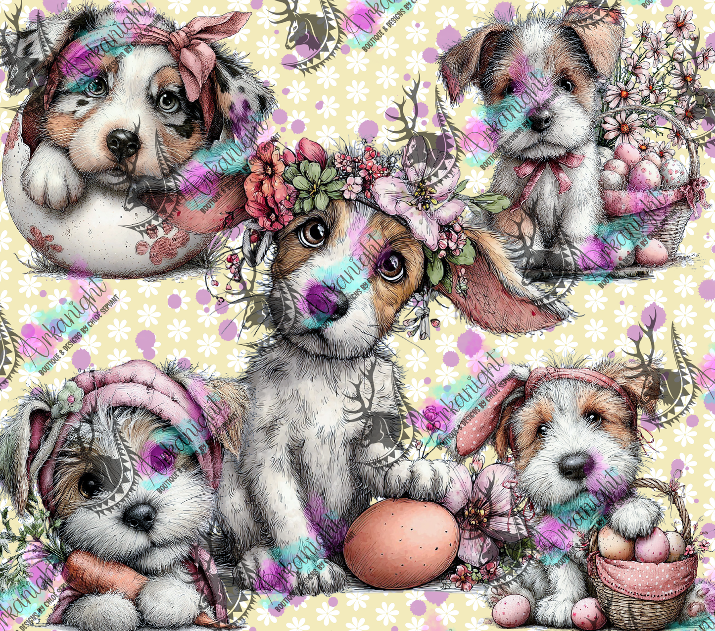 Numérique - Collection Pâques 2026 - Vintage - Cute Dog