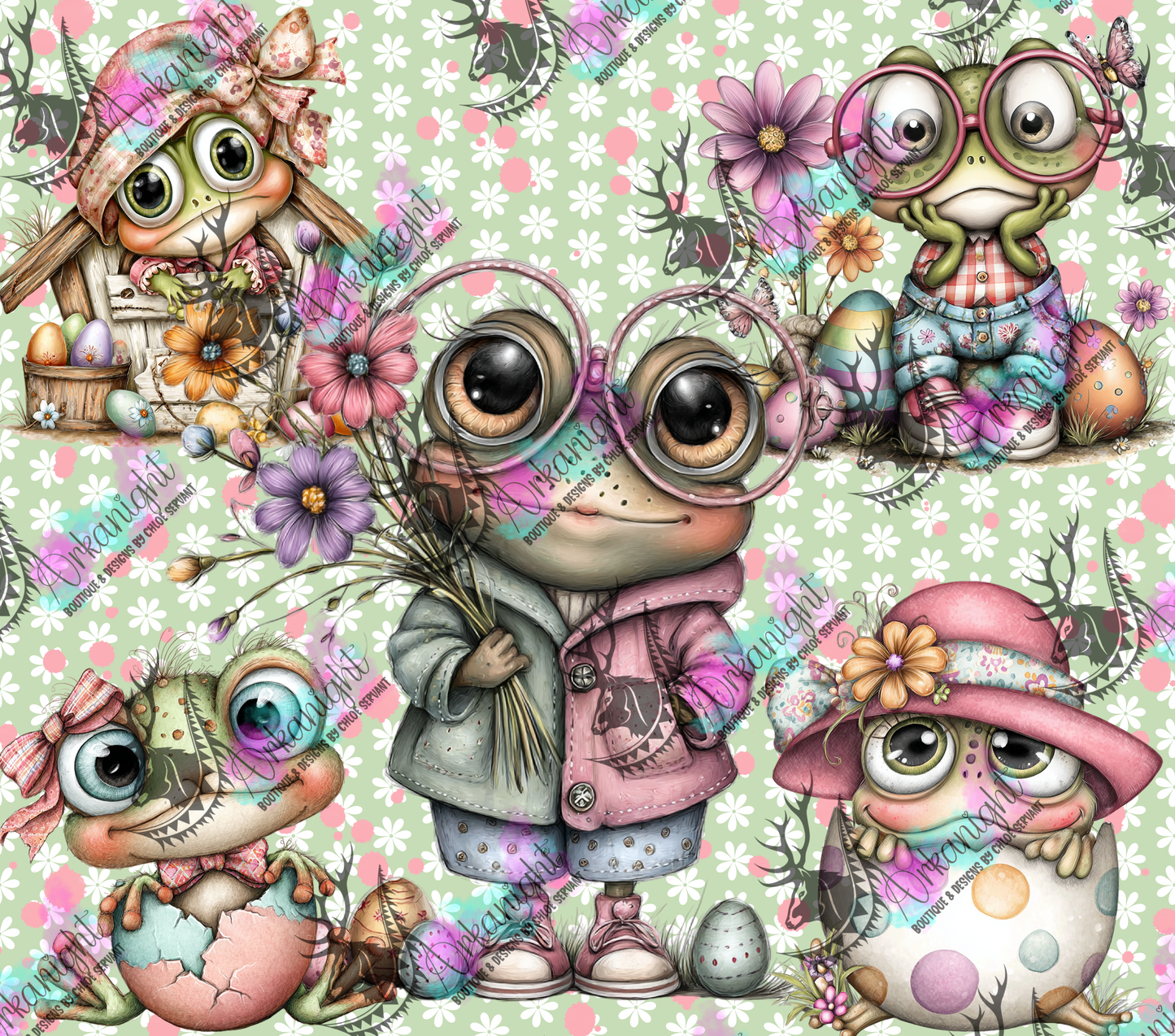 Numérique - Collection Pâques 2026 - Vintage - Cute Frog