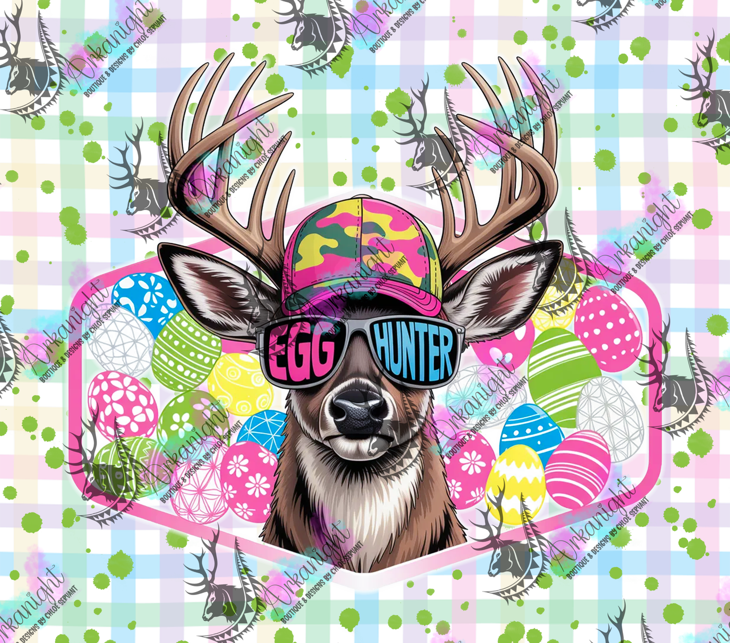 Numérique - Collection Pâques 2026 - Vintage - Egg Hunter Deer