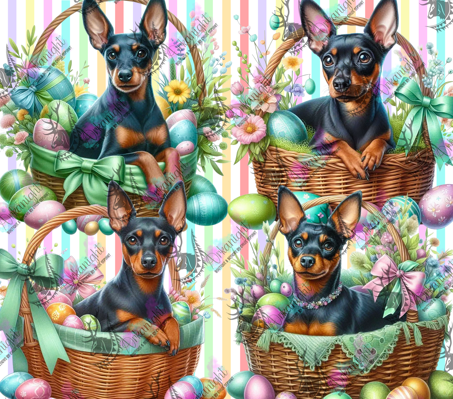 Numérique - Collection Pâques 2026 - Chiens - Pinsher