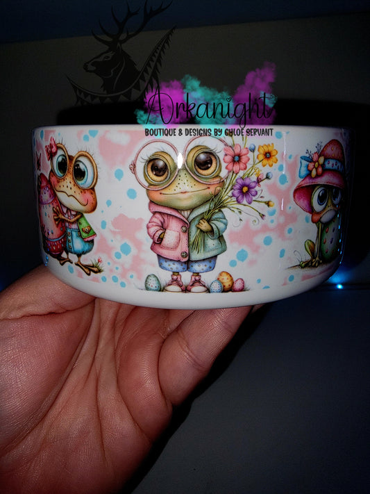 Gamelle en céramique sur commande - Collection Pâques 2026 - Grenouille