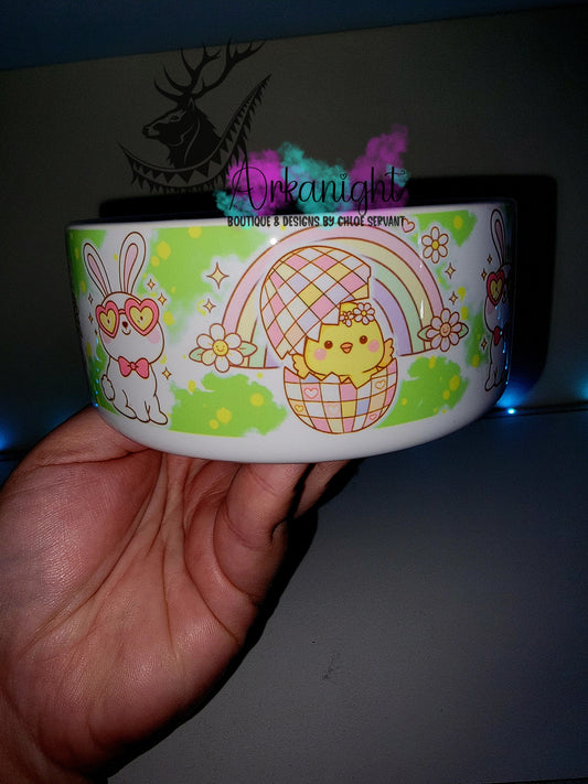 Gamelle en céramique sur commande - Collection Pâques 2026 - Pâques Groovy