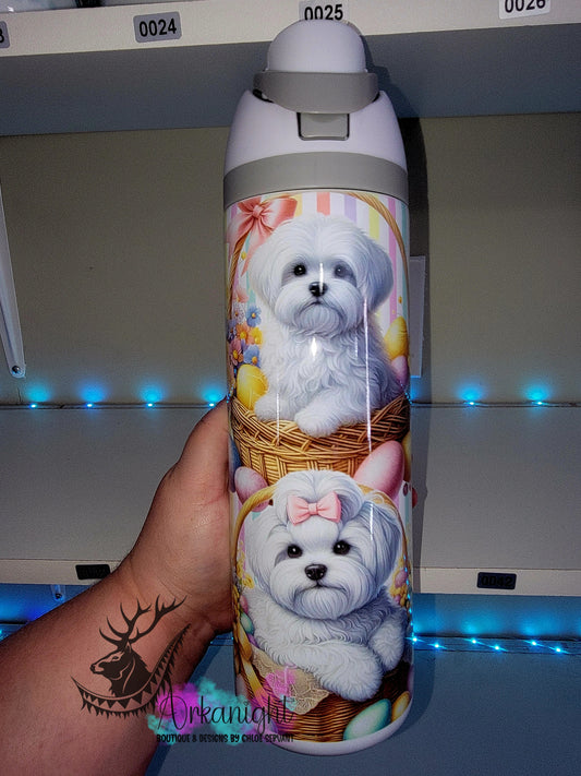 Owala DUPE 24 oz sur commande - Collection Pâques - Bichon