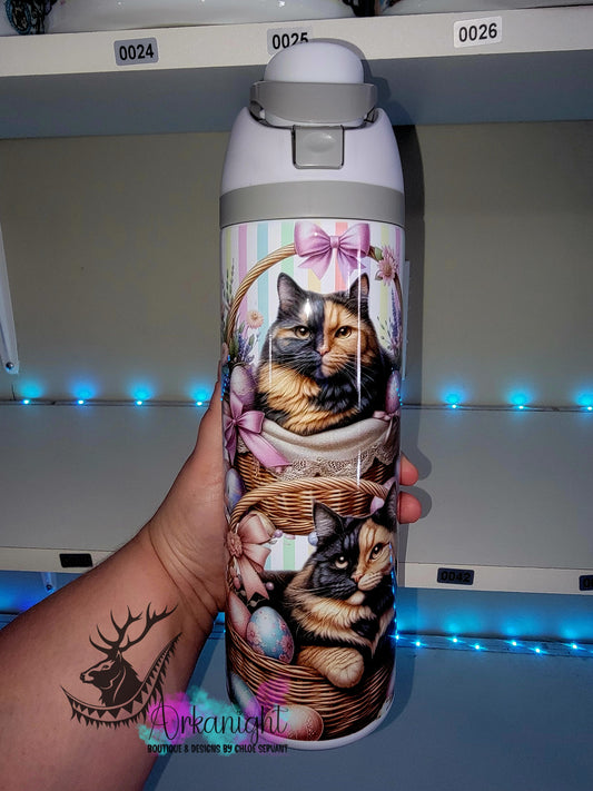 Owala DUPE 24 oz sur commande - Collection Pâques - Chatte Écaille de Tortue