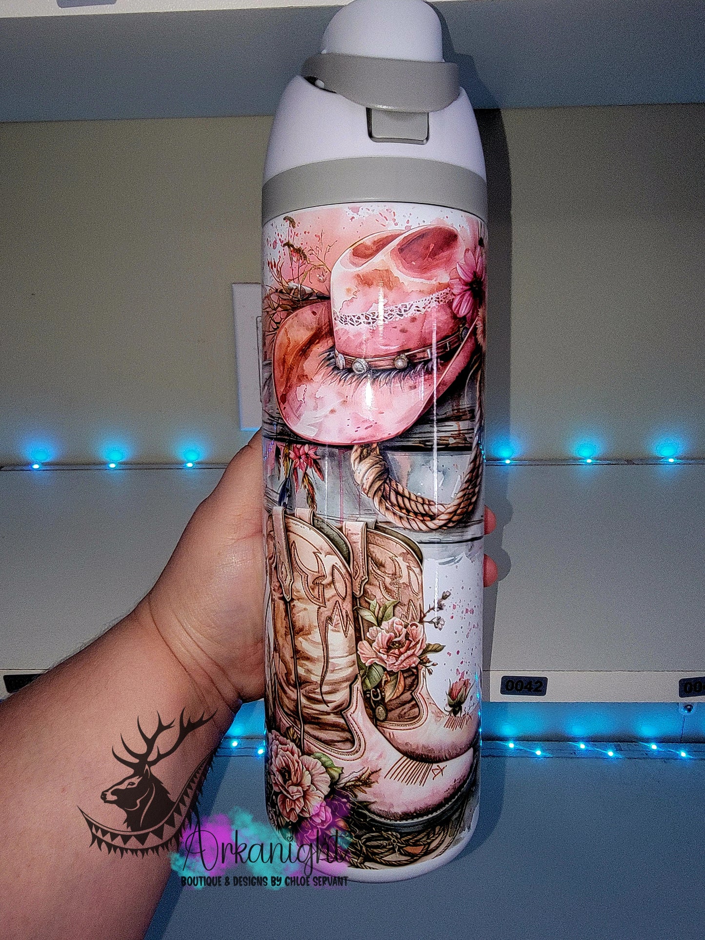 Owala DUPE 24 oz sur commande - Cowgirl Rose