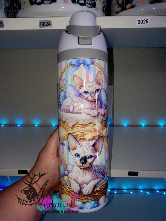 Owala DUPE 24 oz sur commande - Collection Pâques - Sphynx Couleur Peau