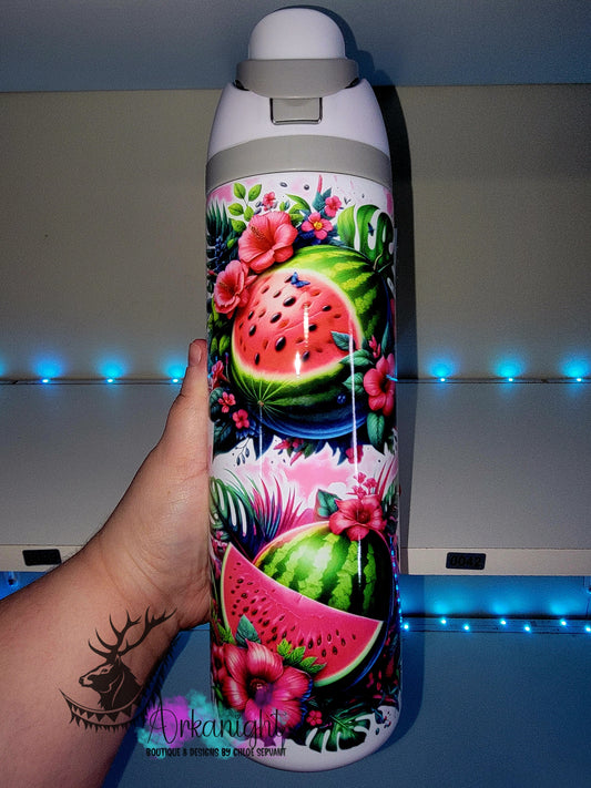 Owala DUPE 24 oz sur commande - Collection Fruits - Melon D'eau