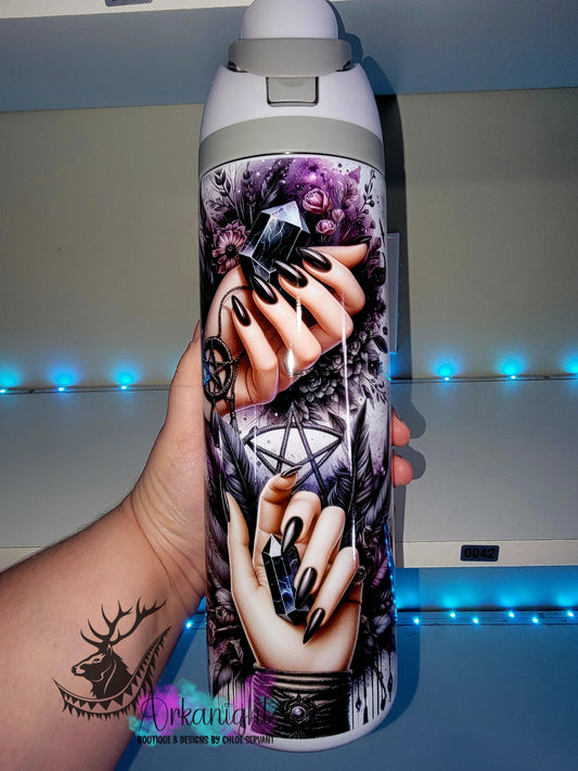 Owala DUPE 24 oz sur commande - Obsidian Crystal